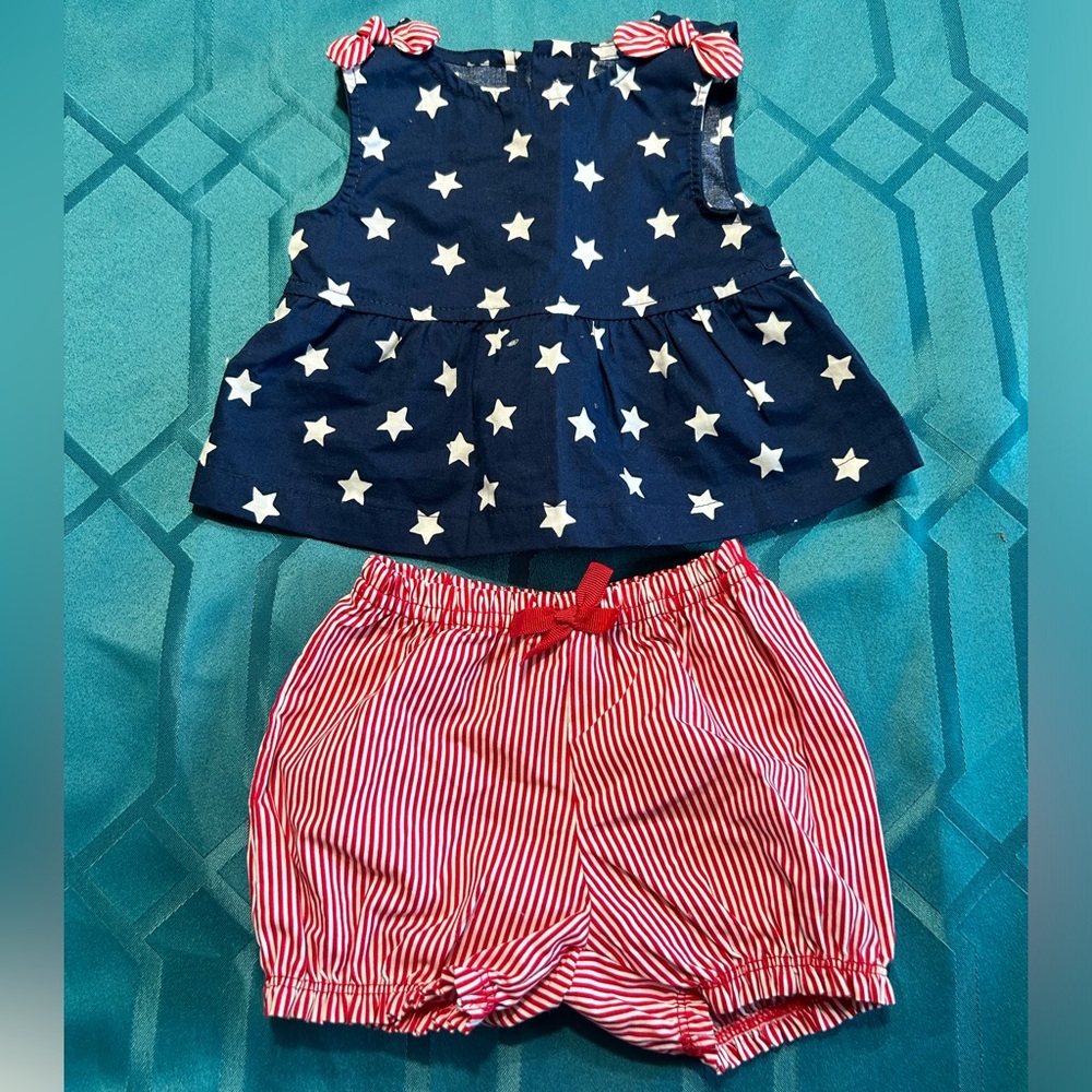 New Born 4th of July Outfit